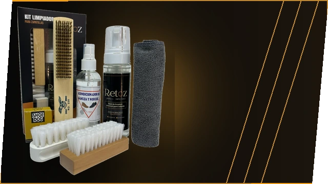 Kit de limpieza para gamuza y cuero Retoz