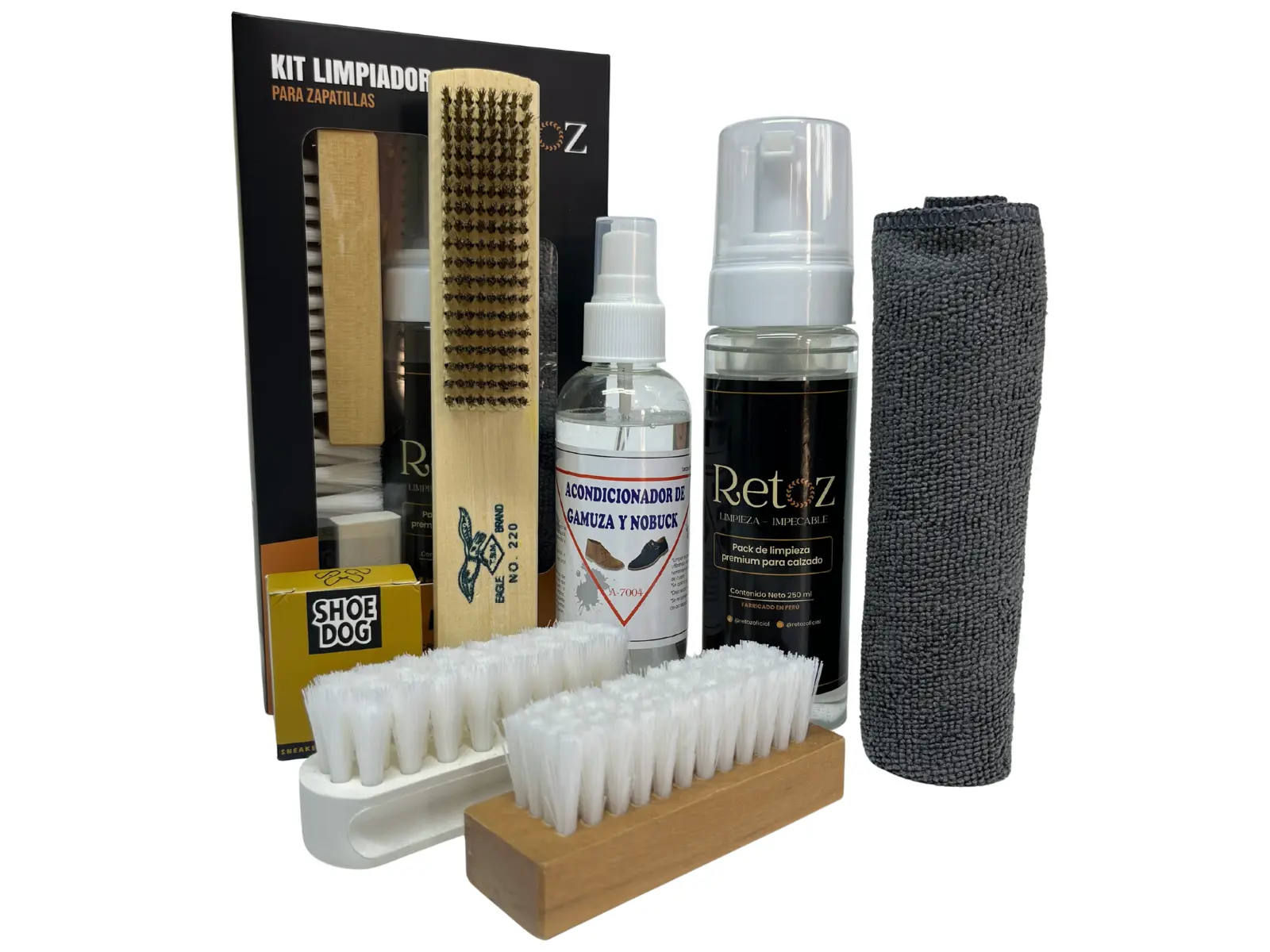 Kit de Limpieza Para Cuero y Gamuza - Retoz