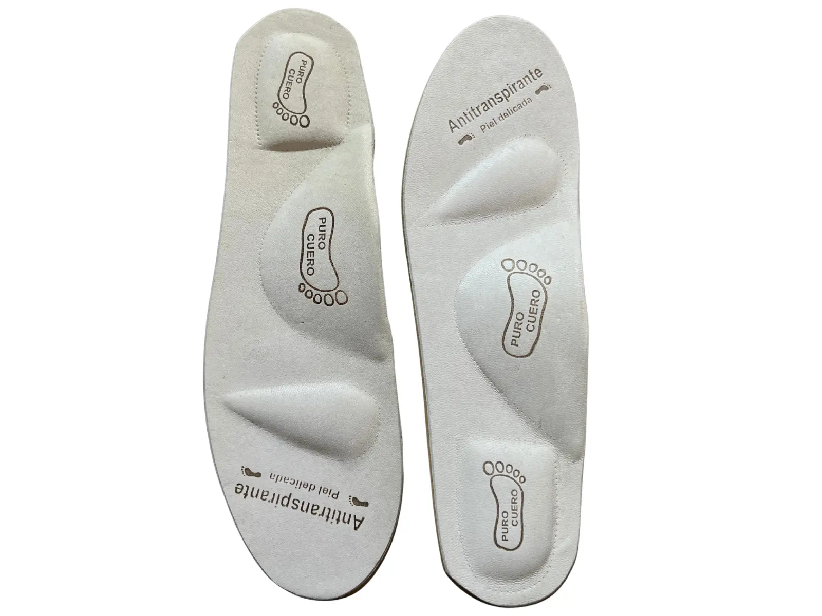 Plantillas de Cuero Con Arco ( Semi Ortopedica)