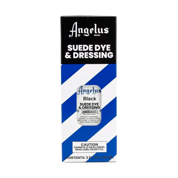 Tinte gamuza Negro - Angelus Suede Dye - Black - 3 oz Premium Liquid Dye for Suede, Nubuck.