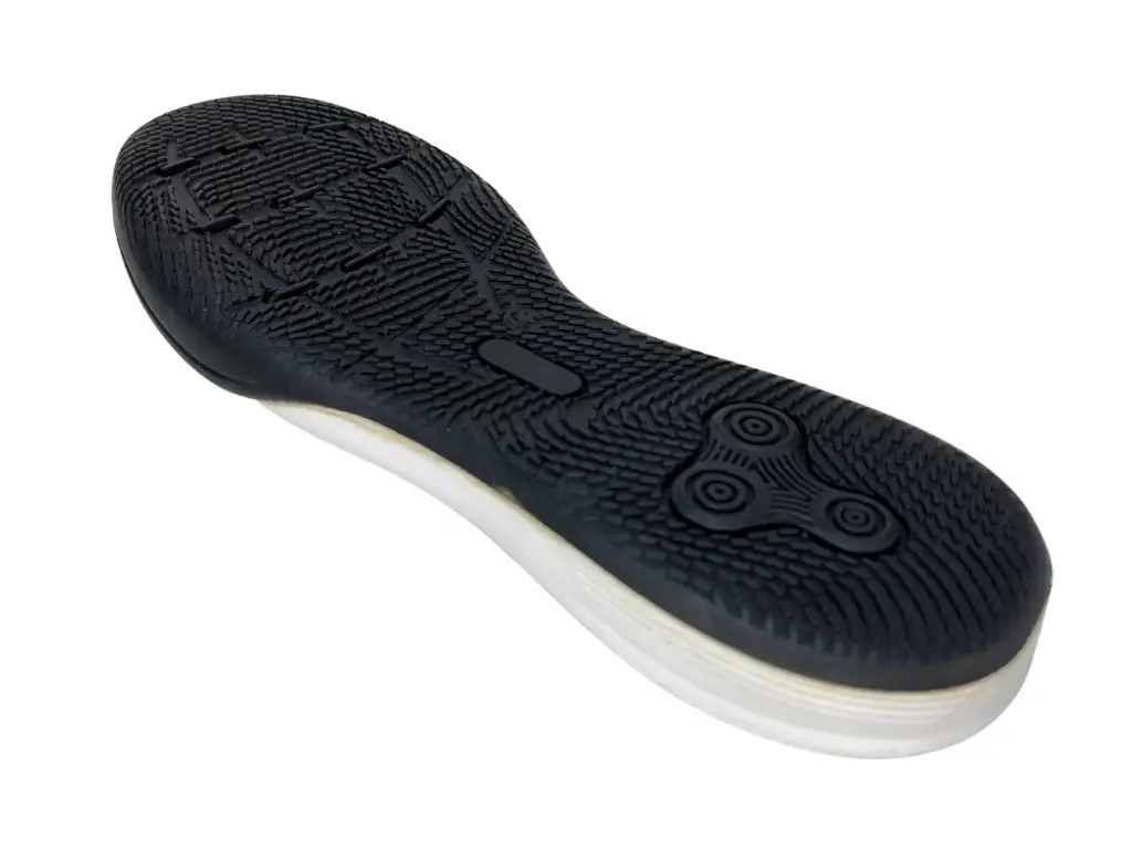Suela de Futsal para Losa (Eva+Caucho) (Blanca con  Negro)